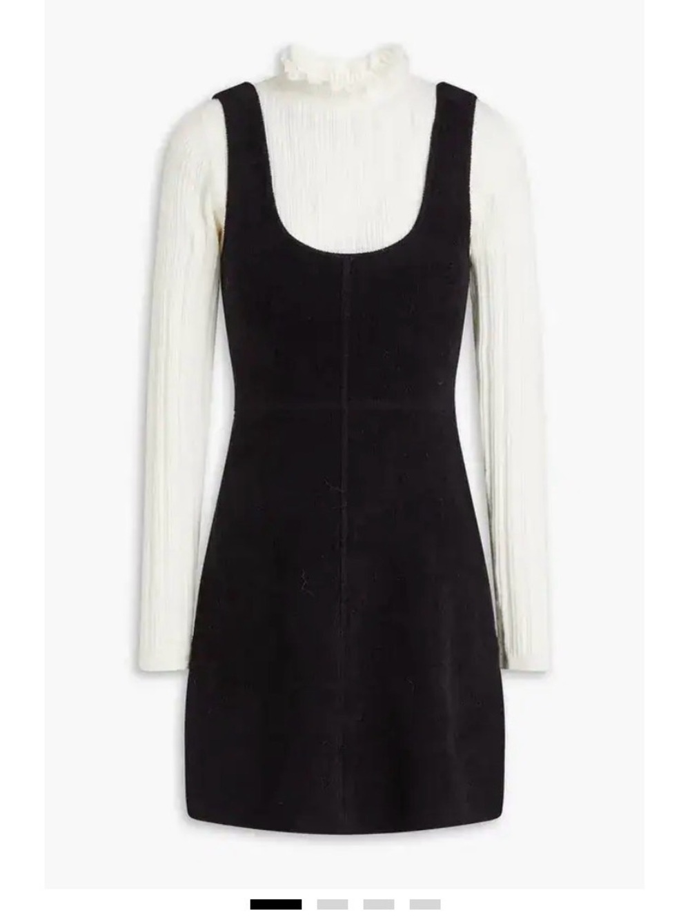 Sandro Black Mini Sweater Dress NWT Size 36